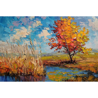 Semi Abstract Landscape Canvas